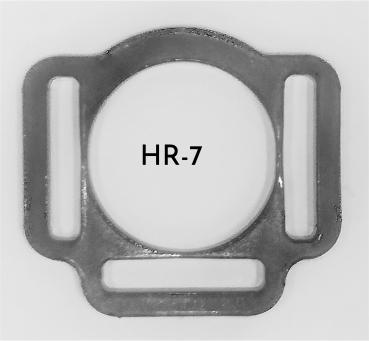 (HR7) 3er Halfterring 17mm rund - Farbe : (bitte auswählen) 1 Paar - aus Plexiglas® XT  - gelasert