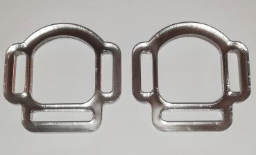 (HR10) 3er Halfterring 12 / 17mm halbrund - Farbe : (bitte auswählen) 1 Paar - aus Plexiglas® XT  - gelasert