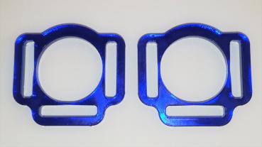 (HR7) 3er Halfterring 17mm rund - Farbe : (bitte auswählen) 1 Paar - aus Plexiglas® XT  - gelasert