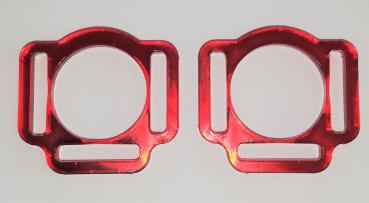(HR7) 3er Halfterring 17mm rund - Farbe : (bitte auswählen) 1 Paar - aus Plexiglas® XT  - gelasert