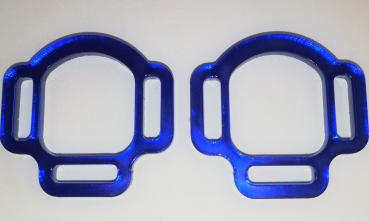 (HR-8) 3s halter ring 12mm half round - Colour : (please choose) 1 pair - made of Plexiglas® XT - lasered