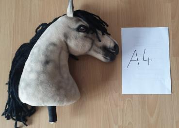 Dun horse - size (A4+) with (special-) stick - with 100% filling - unique - new - unused