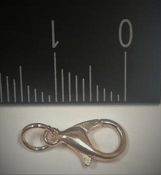 (K10) Mini Karabinerhaken mit Ring offen gold