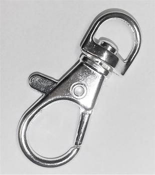 10 St. im Set kleine Karabinerhaken mit Wirbel halbrund ( 2x K1, 2x K2, 2x K4, 2x K6, 2x K7 ) metallisch, silber, kupfer, bronze, gold