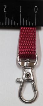 (K3) Karabinerhaken mit Wirbel halbrund metallisch silber