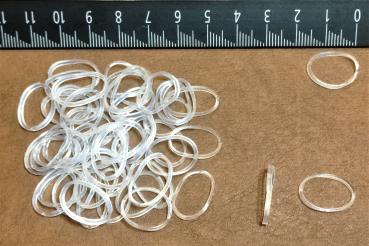 (MG7) - 50 pieces of mane gums transparent - thin very strong and tearproof Made in Germany