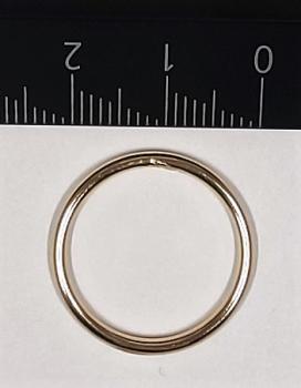 Rundring / O-Ring vergoldet AØ 21,8 mm IØ 18,3 mm Artikel-Nr.: RR13