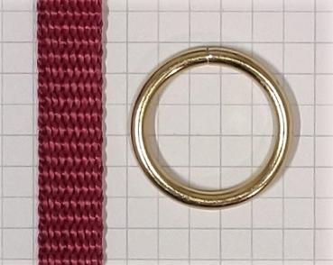 Round ring / O-ring brass-plated AØ 26.2 mm IØ 20.2 mm Item no.: RR14