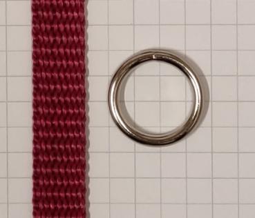 Rundring / O-Ring silber vernickelt AØ 19 mm IØ 14 mm Artikel-Nr.: RR2
