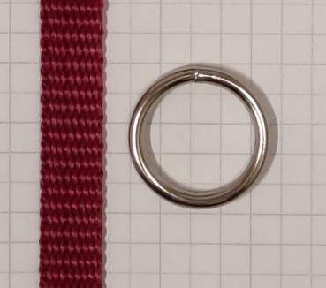Rundring / O-Ring silber vernickelt AØ 24 mm IØ 18 mm Artikel-Nr.: RR3