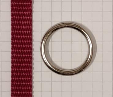 Round ring / O-ring silver nickel-plated AØ 26,8 mm IØ 20,8 mm Item no.: RR4