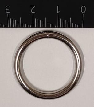 Rundring / O-Ring silber vernickelt AØ 28,2 mm IØ 21,8 mm Artikel-Nr.: RR5