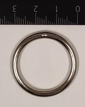 Rundring / O-Ring silber vernickelt AØ 32,2 mm IØ 25,2 mm Artikel-Nr.: RR6
