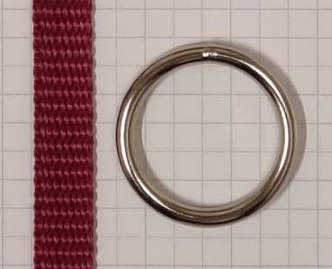 Rundring / O-Ring silber vernickelt AØ 32,2 mm IØ 25,2 mm Artikel-Nr.: RR6