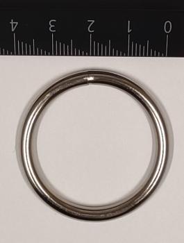 Rundring / O-Ring silber vernickelt AØ 40,4 mm IØ 32,4 mm Artikel-Nr.: RR7