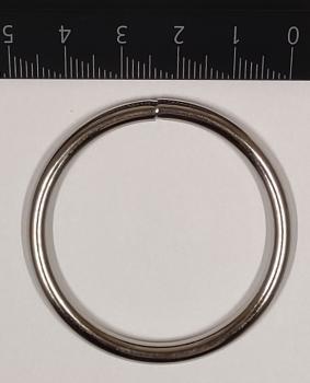 Rundring / O-Ring silber vernickelt AØ 47,8 mm IØ 39,8 mm Artikel-Nr.: RR8