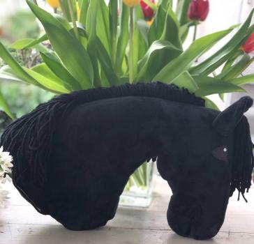Black horse "No. 2" - size (A4+) without stick - with 100% filling - unique - NEW