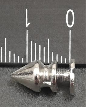 (SN4) Schraubniete kurz spitz Stahl silber vernickelt Ø 7 x 11 mm