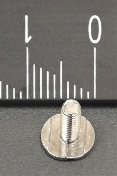 (SN4) Schraubniete kurz spitz Stahl silber vernickelt Ø 7 x 11 mm