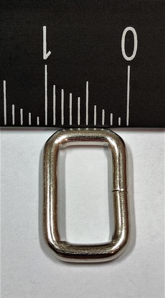 (SL2) Schlaufe mit 12 x 6 mm Durchlassbreite silber vernickelt