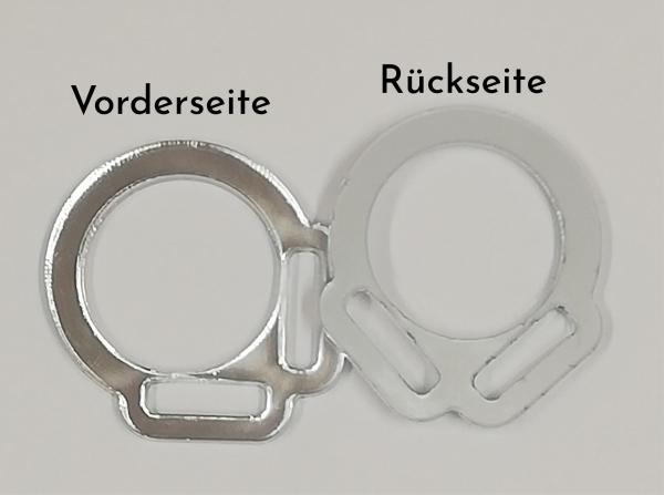 2s halter ring 12mm from the centre - SILVER 1 pair - made of Plexiglas® XT - lasered