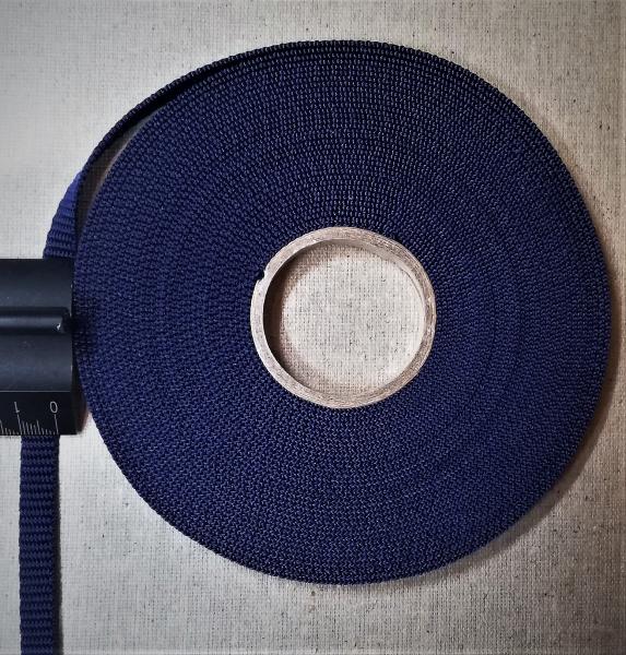 10mm PP webbing strap Colour: navy blue Quantity per unit : 2 meters