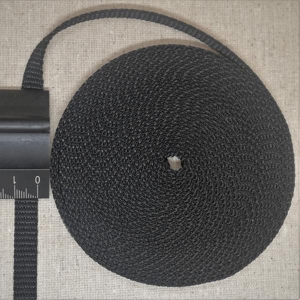10mm Gurtband aus PP Farbe: schwarz Menge pro Einheit : 2 Meter