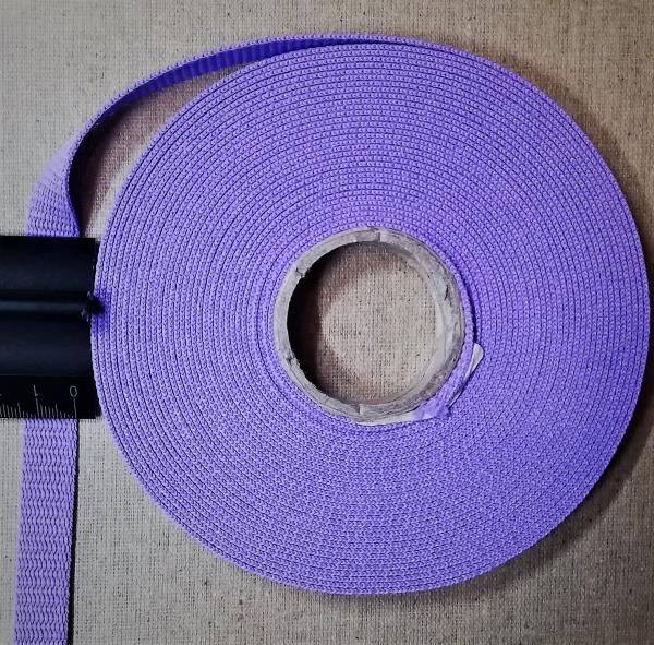 15mm PP webbing strap Colour: lilac Quantity per unit : 2 meters