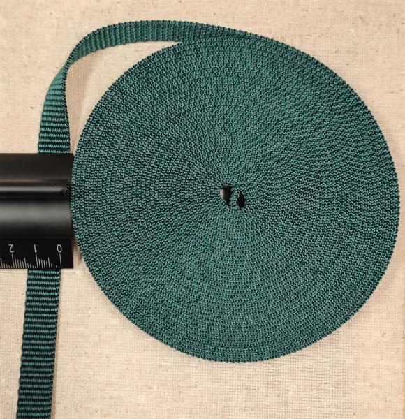 15mm Gurtband aus PP Farbe: dunkelgrün Menge pro Einheit : 2 Meter