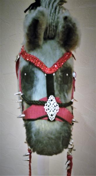 Norwegian fjord horse "Spike" size (A4+) with stick - with 100% filling unique - second-hand - origin : from Finland (Sold by order / commission sale )
