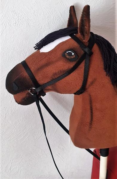 Brauner mit Stern (groß)  Lieferung mit Stock mit 100% Füllung Unikat - ungebraucht = neu
