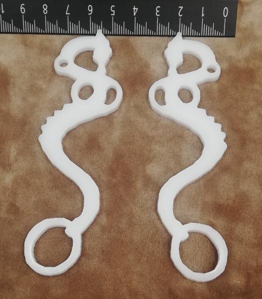 Dragon Hackamore (HD1) 1 pair = 2 pieces made of Plexiglas® XT lasered - different colors