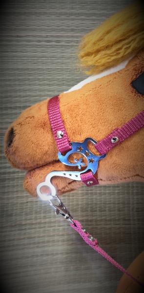 (HM-E1-Barock) Hackamore - "Baroque" for HH from A5 to A4+ / 1 pair = 2 pieces made of V2A stainless steel  highly polished