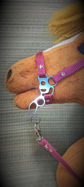 (HM-E1-Sport) Hackamore - "Sport" for HH from A5 to A4+ / 1 pair = 2 pieces made of V2A stainless steel  NEW : now highly polished