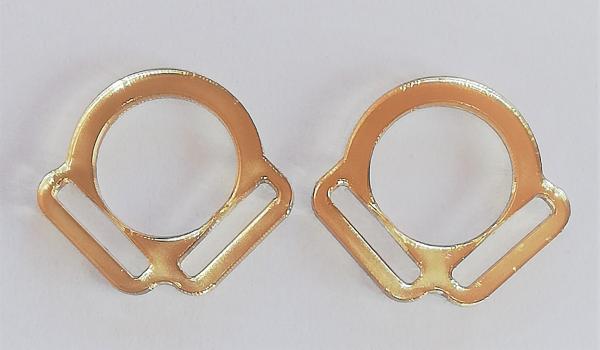 (HR-3) 2s halter ring 17mm centre - Colour : (please choose) 1 pair - made of Plexiglas® XT - lasered