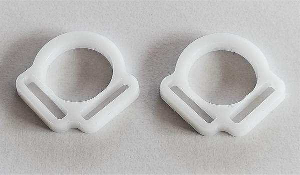 (HR-3) 2s halter ring 17mm centre - Colour : (please choose) 1 pair - made of Plexiglas® XT - lasered