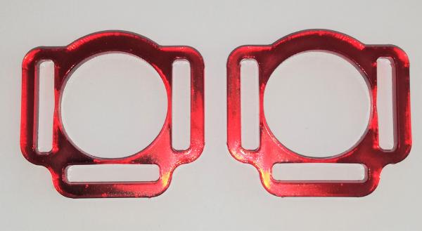 (HR7) 3er Halfterring 17mm rund - Farbe : (bitte auswählen) 1 Paar - aus Plexiglas® XT  - gelasert
