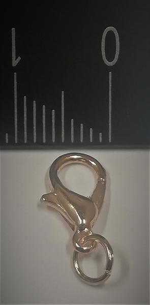 (K10) Mini Karabinerhaken mit Ring offen gold