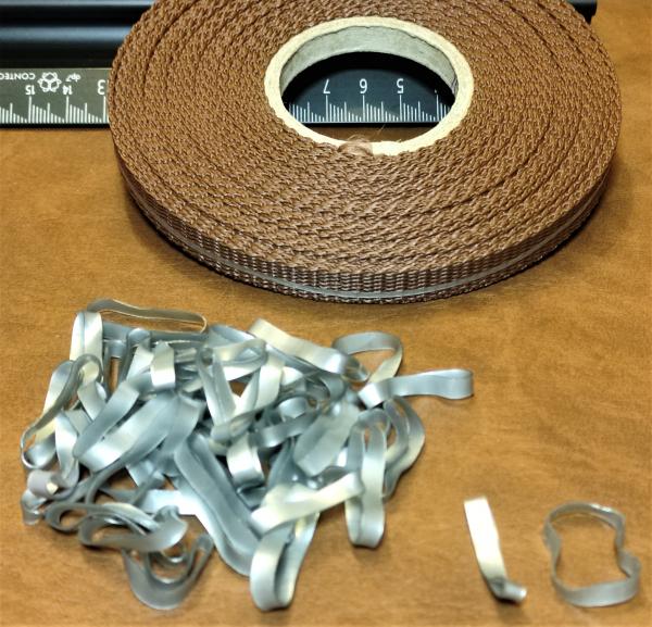 (MG6) - 50 pieces silicone mane gums silver - wide - good stretch Made in the Netherlands