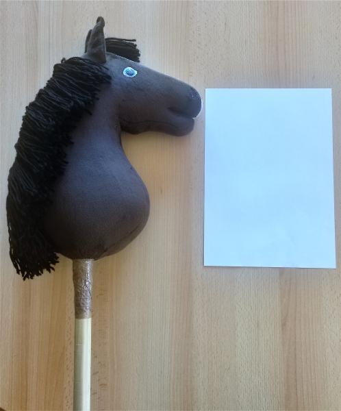 Deutsches Reitpony "Nelly" Größe (A4+) mit Stock - mit 100% Füllung + Zubehör Unikat - gebraucht - Ursprung : aus Deutschland  (Verkauf im Auftrag / Provisionsverkauf )