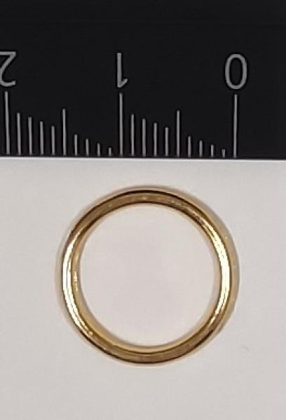 Rundring / O-Ring vergoldet AØ 16 mm IØ 12,5 mm Artikel-Nr.: RR11