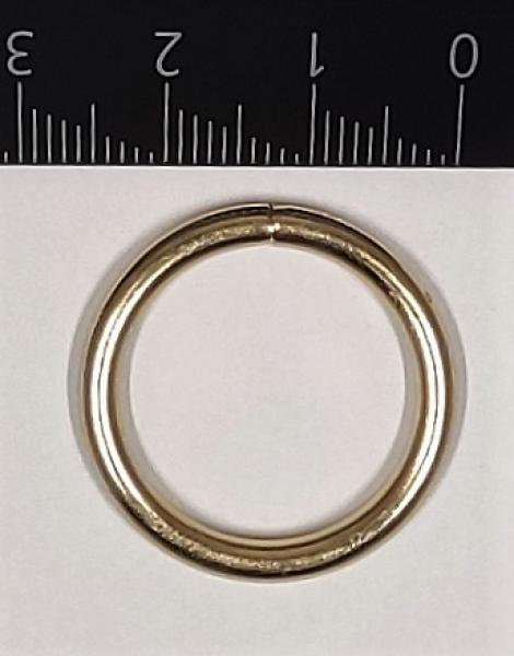 Round ring / O-ring brass-plated AØ 26.2 mm IØ 20.2 mm Item no.: RR14
