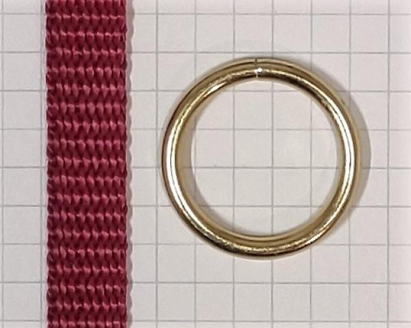 Round ring / O-ring brass-plated AØ 26.2 mm IØ 20.2 mm Item no.: RR14