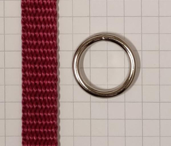 Rundring / O-Ring silber vernickelt AØ 19 mm IØ 14 mm Artikel-Nr.: RR2