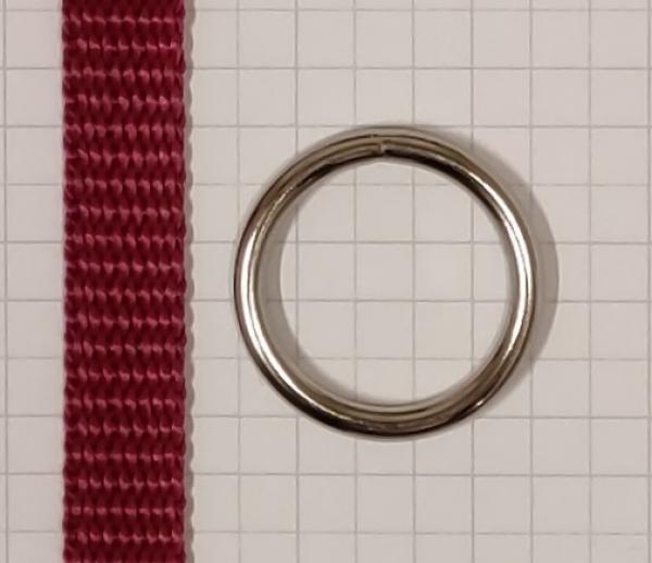 Round ring / O-ring silver nickel-plated AØ 26,8 mm IØ 20,8 mm Item no.: RR4