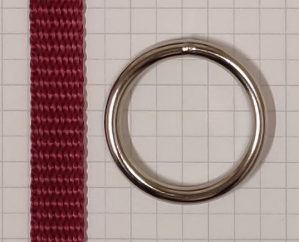 Rundring / O-Ring silber vernickelt AØ 32,2 mm IØ 25,2 mm Artikel-Nr.: RR6