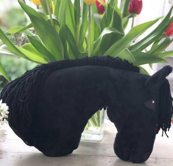 Black horse "No. 2" - size (A4+) without stick - with 100% filling - unique - NEW