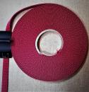 10mm Gurtband aus PP - Farbe: bordeauxrot - 2 Meter