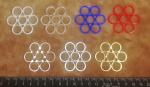 Flower Hackamore - (HF1) - Gr. 10mm - 1 Paar - aus Plexiglas® XT - gelasert - verschiedene Farben