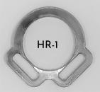 (HR-1) 2er Halfterring - 12mm mittig - 1 Paar - aus Plexiglas® XT  - gelasert